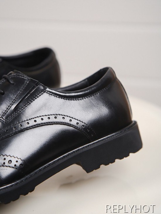 Prada 2020 Mens Leather Oxford Shoes