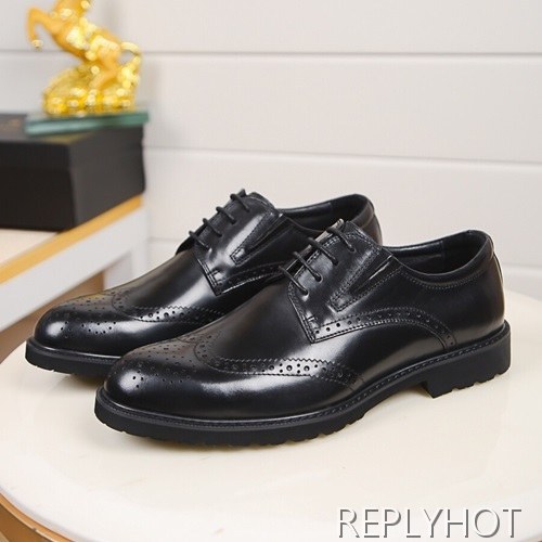 Prada 2020 Mens Leather Oxford Shoes