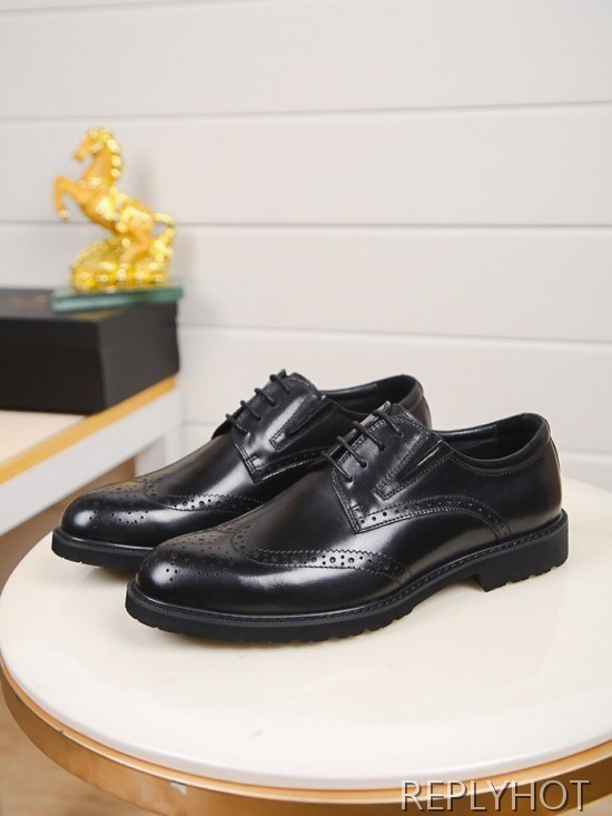 Prada 2020 Mens Leather Oxford Shoes