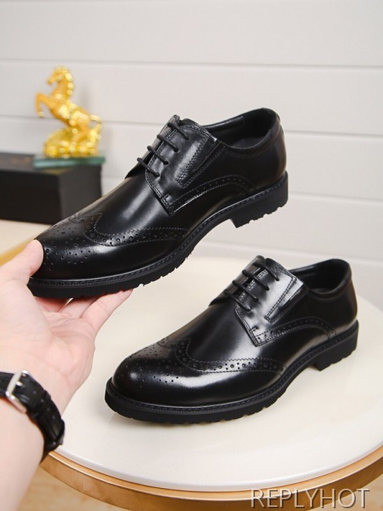 Prada 2020 Mens Leather Oxford Shoes