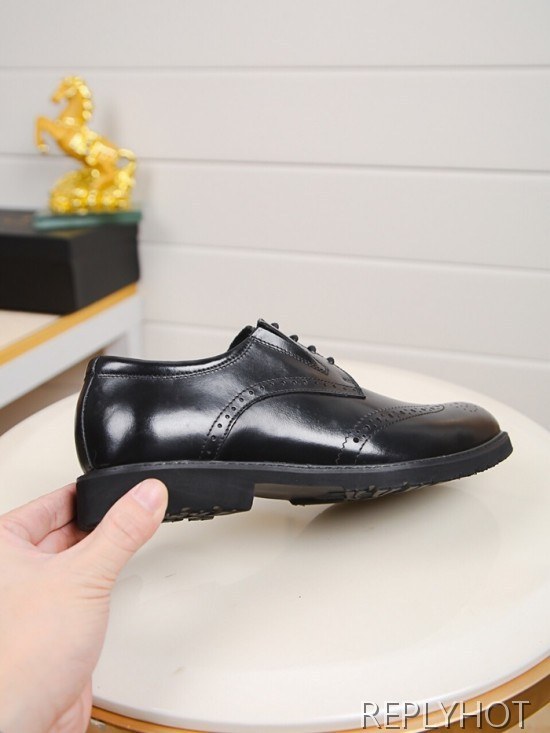 Prada 2020 Mens Leather Oxford Shoes