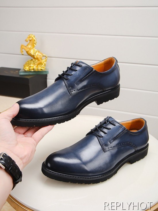 Prada 2020 Mens Leather Oxford Shoes