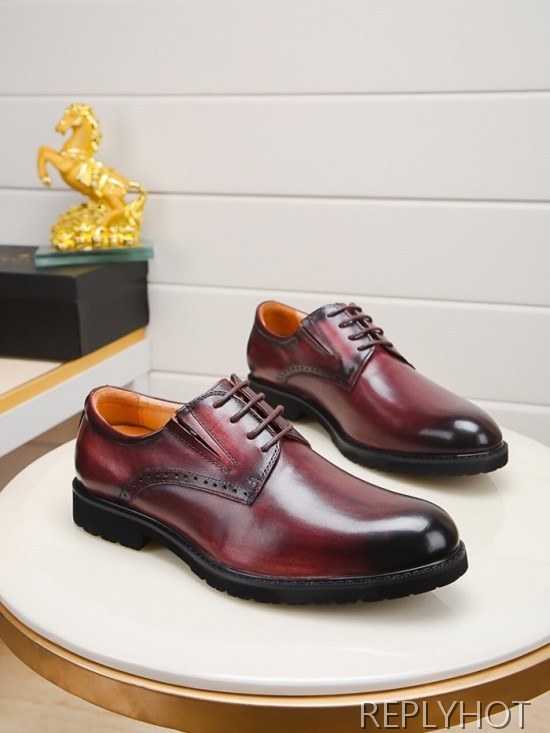 Prada 2020 Mens Leather Oxford Shoes
