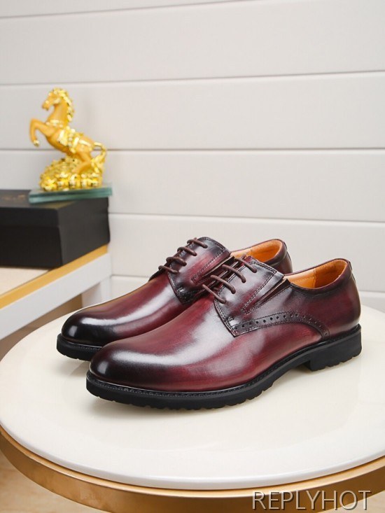 Prada 2020 Mens Leather Oxford Shoes