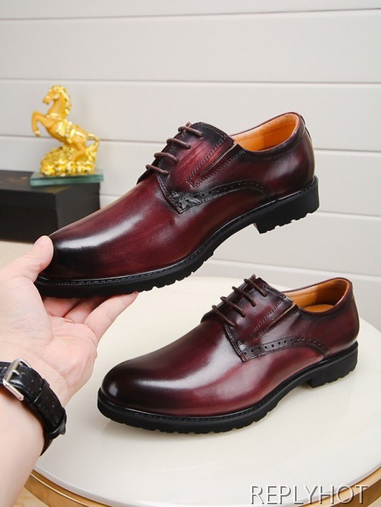 Prada 2020 Mens Leather Oxford Shoes