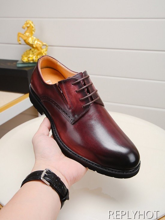 Prada 2020 Mens Leather Oxford Shoes