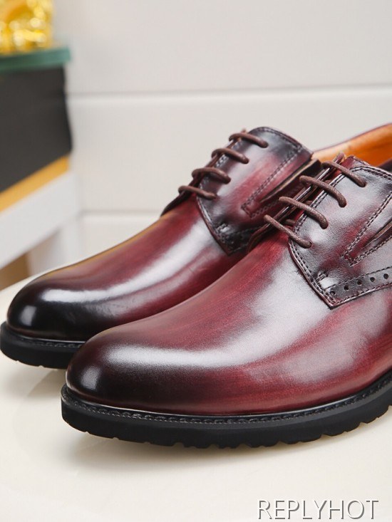 Prada 2020 Mens Leather Oxford Shoes