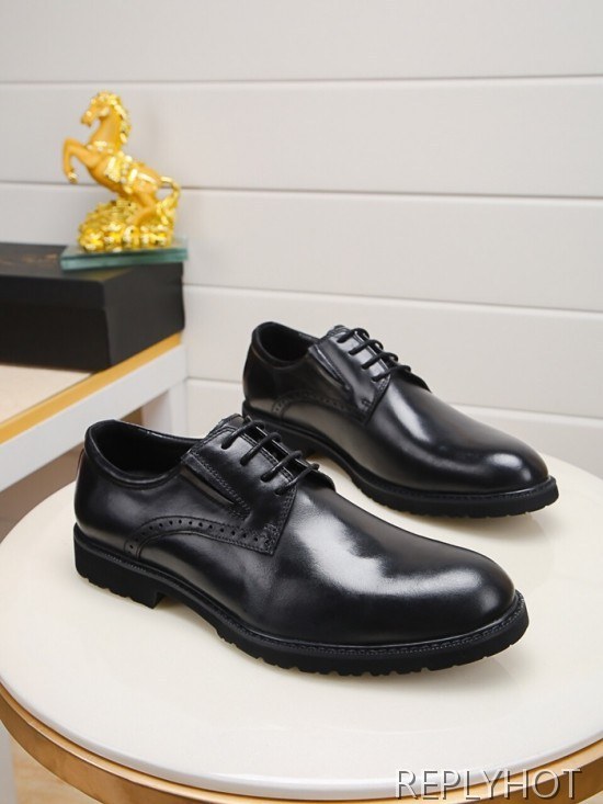 Prada 2020 Mens Leather Oxford Shoes
