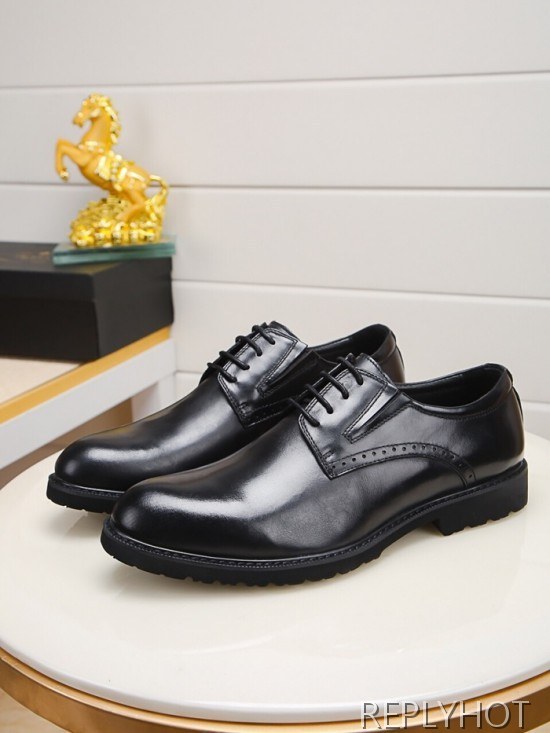 Prada 2020 Mens Leather Oxford Shoes
