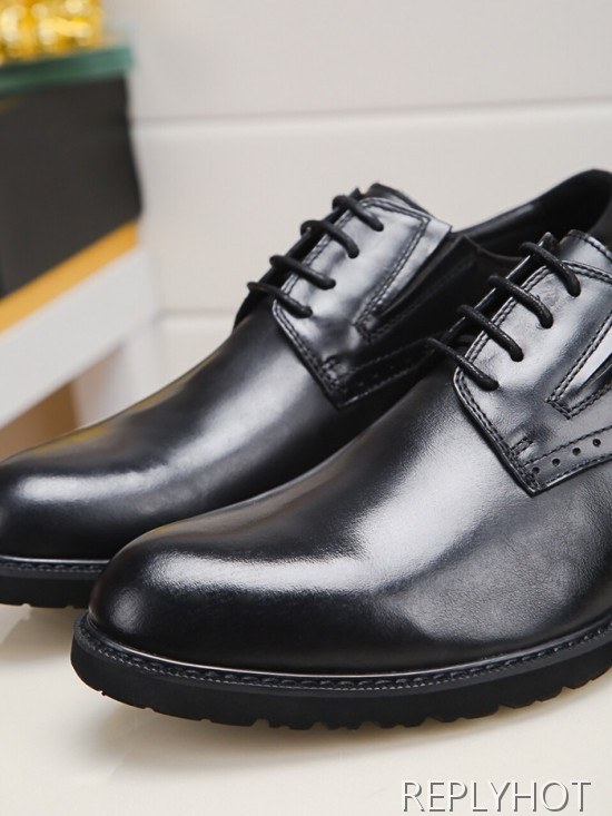 Prada 2020 Mens Leather Oxford Shoes