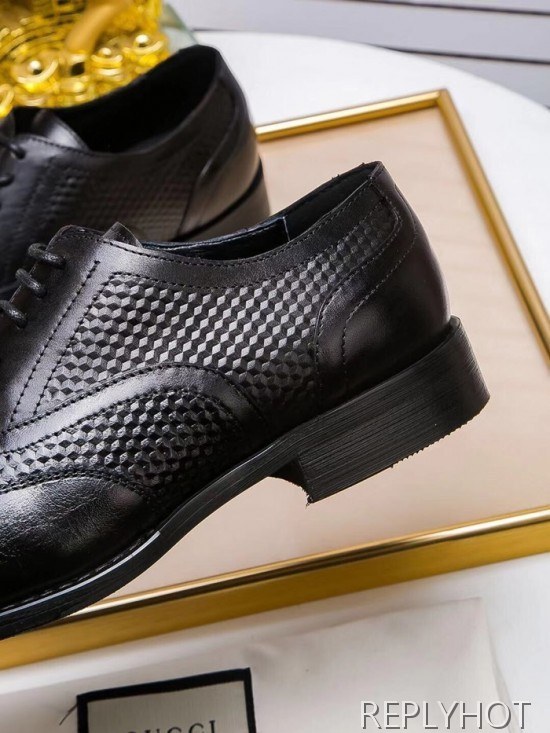Gucci 2020 Mens Leather Oxford Shoes