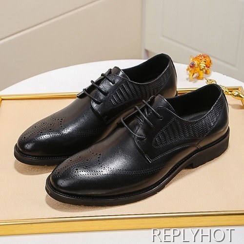 Gucci 2020 Mens Leather Oxford Shoes