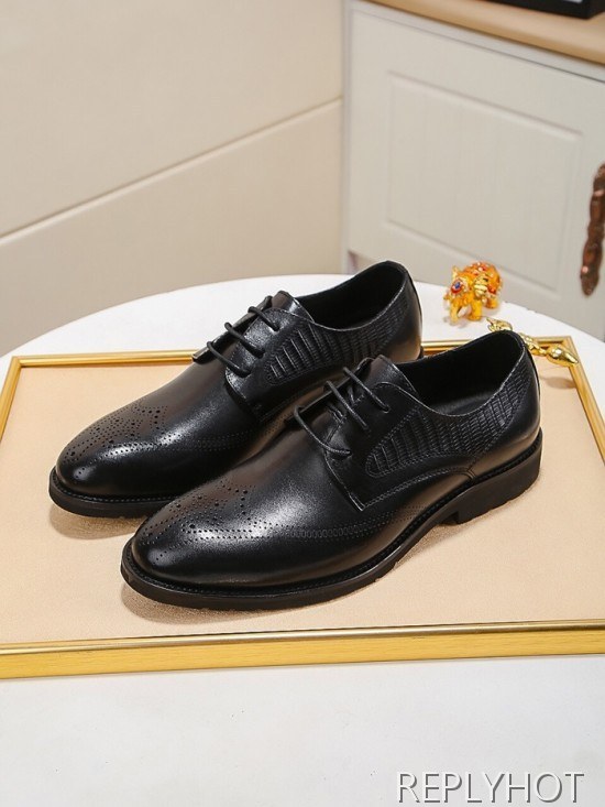 Gucci 2020 Mens Leather Oxford Shoes