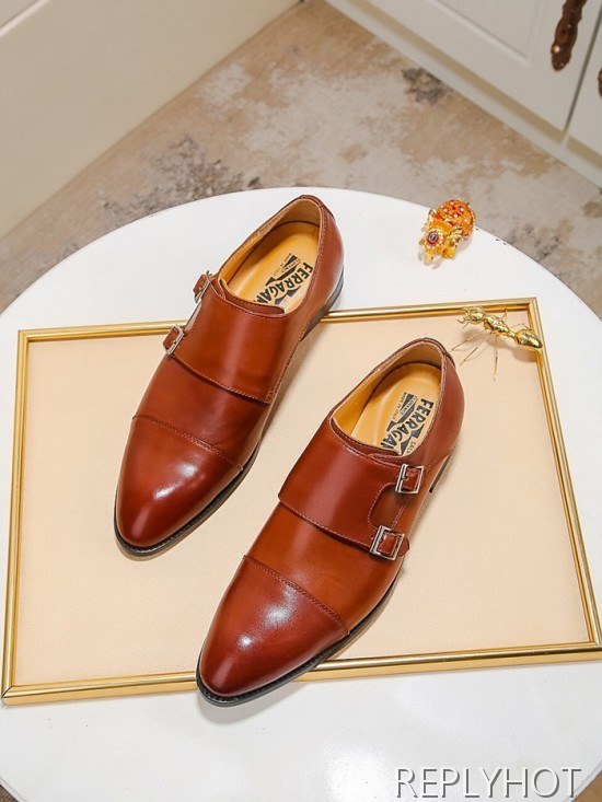 Ferragamo 2020 Mens Leather Shoes