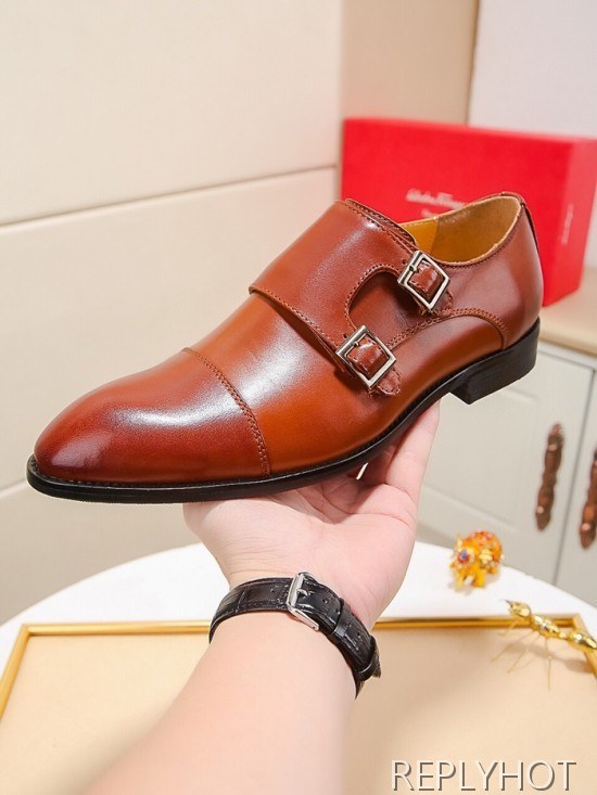 Ferragamo 2020 Mens Leather Shoes