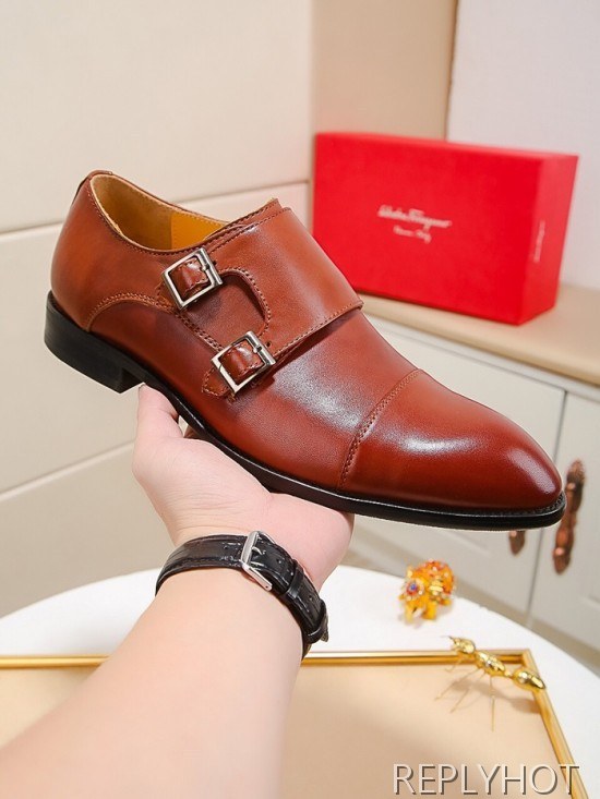 Ferragamo 2020 Mens Leather Shoes
