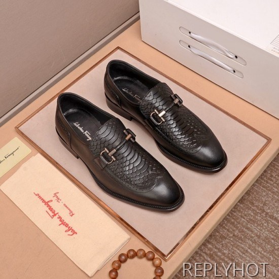 Ferragamo 2020 Mens Leather Shoes