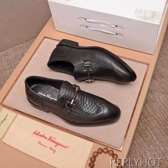 Ferragamo 2020 Mens Leather Shoes