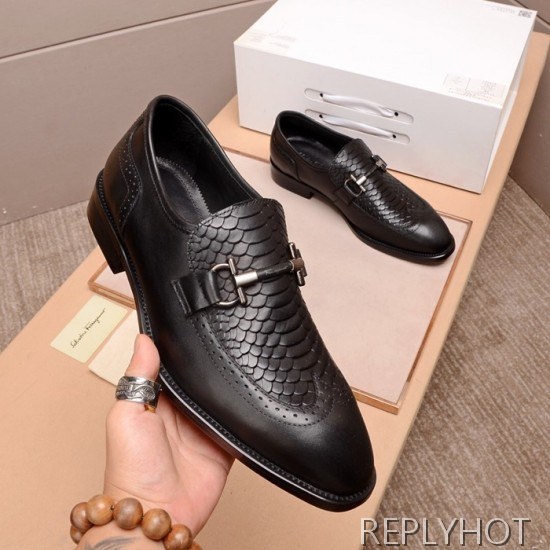 Ferragamo 2020 Mens Leather Shoes