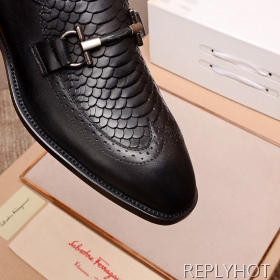 Ferragamo 2020 Mens Leather Shoes