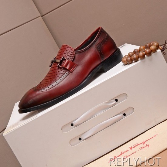 Ferragamo 2020 Mens Leather Shoes