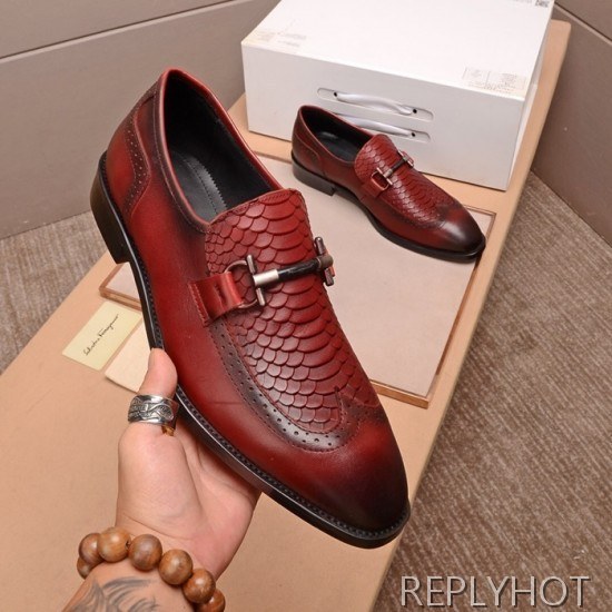 Ferragamo 2020 Mens Leather Shoes