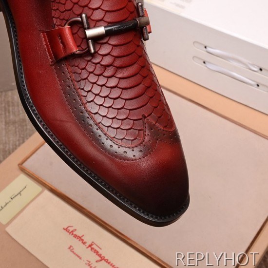 Ferragamo 2020 Mens Leather Shoes