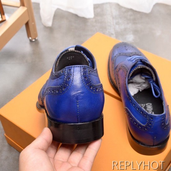 Ferragamo 2020 Mens Leather Oxford Shoes