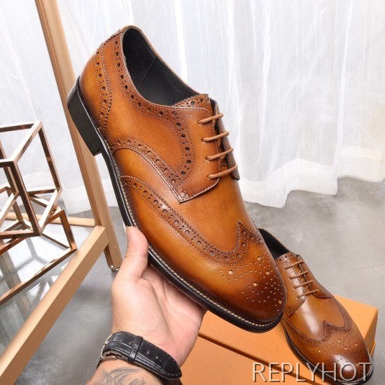 Ferragamo 2020 Mens Leather Oxford Shoes