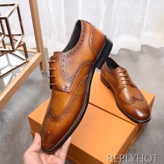 Ferragamo 2020 Mens Leather Oxford Shoes