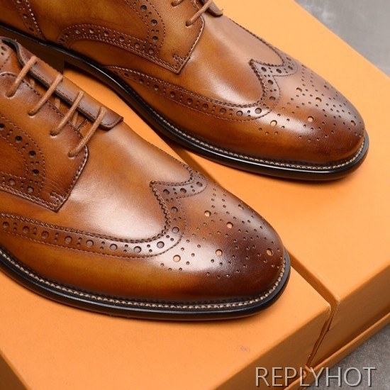 Ferragamo 2020 Mens Leather Oxford Shoes