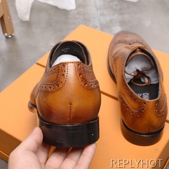 Ferragamo 2020 Mens Leather Oxford Shoes