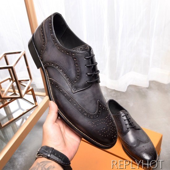 Ferragamo 2020 Mens Leather Oxford Shoes