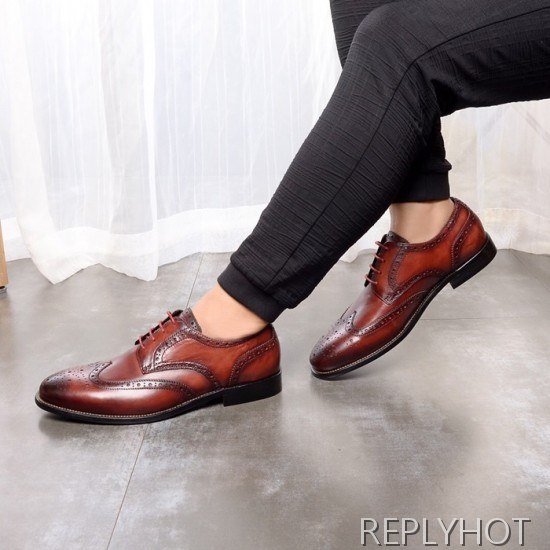 Ferragamo 2020 Mens Leather Oxford Shoes