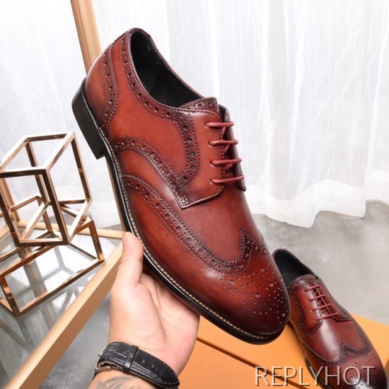 Ferragamo 2020 Mens Leather Oxford Shoes