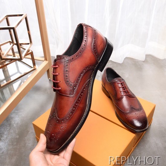 Ferragamo 2020 Mens Leather Oxford Shoes