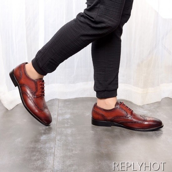 Ferragamo 2020 Mens Leather Oxford Shoes