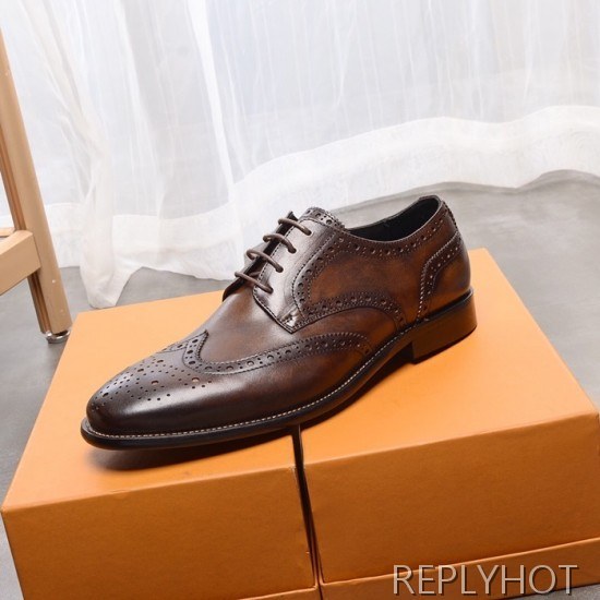 Ferragamo 2020 Mens Leather Oxford Shoes