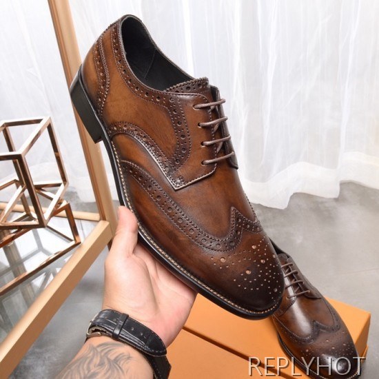 Ferragamo 2020 Mens Leather Oxford Shoes