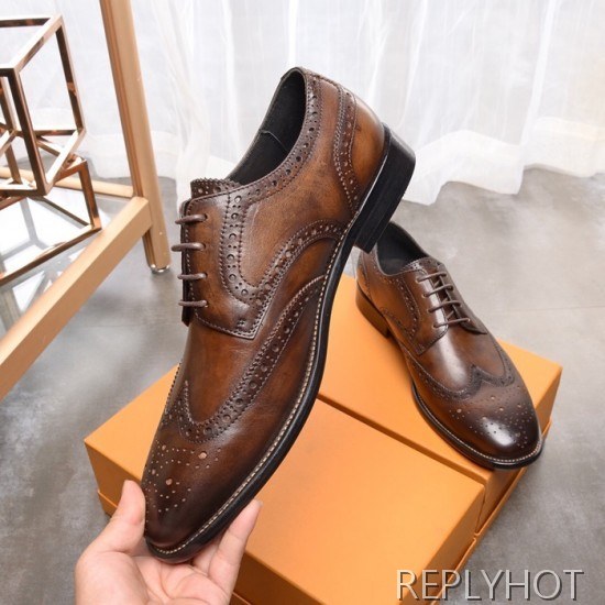 Ferragamo 2020 Mens Leather Oxford Shoes