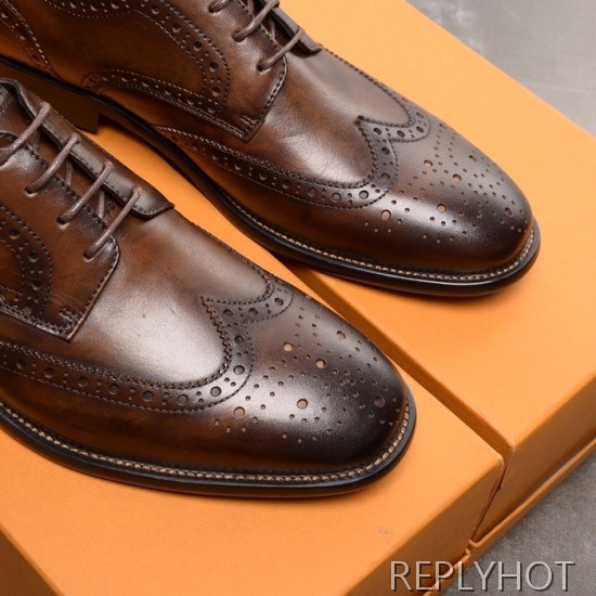 Ferragamo 2020 Mens Leather Oxford Shoes