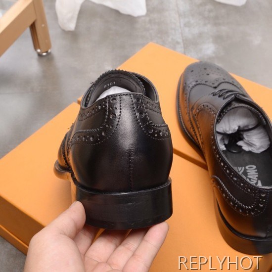 Ferragamo 2020 Mens Leather Oxford Shoes