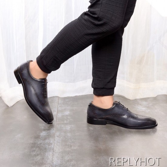 Ferragamo 2020 Mens Leather Oxford Shoes