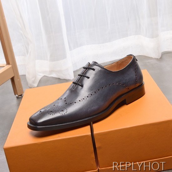 Ferragamo 2020 Mens Leather Oxford Shoes