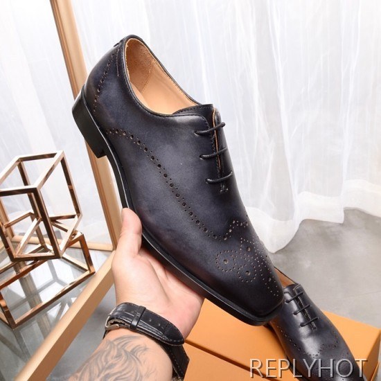 Ferragamo 2020 Mens Leather Oxford Shoes