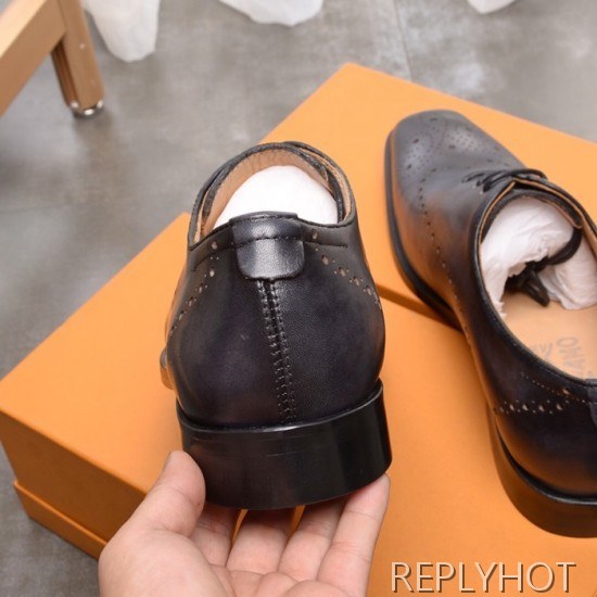 Ferragamo 2020 Mens Leather Oxford Shoes