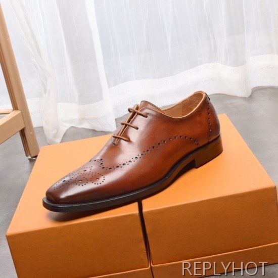 Ferragamo 2020 Mens Leather Oxford Shoes