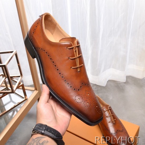 Ferragamo 2020 Mens Leather Oxford Shoes