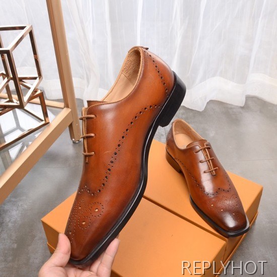 Ferragamo 2020 Mens Leather Oxford Shoes