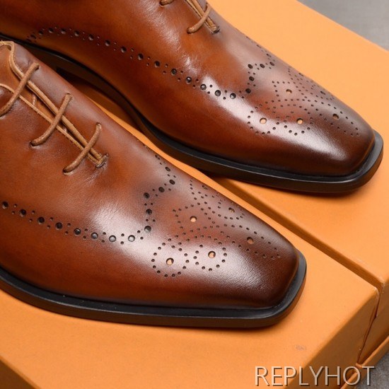 Ferragamo 2020 Mens Leather Oxford Shoes